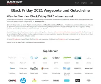 Blackfriday-Gutscheine.de(Black Friday 2021 Angebote) Screenshot