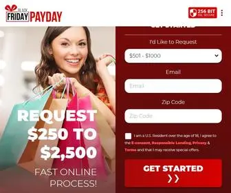 Blackfridaypayday.com(Quick & Easy online process for Cash Loans) Screenshot