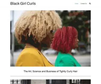 Blackgirlcurls.com(Black Girl Curls) Screenshot