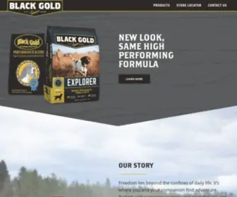 Blackgoldpet.com(Black Gold Premium Pet Food) Screenshot