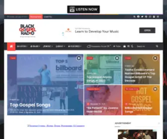 Blackgospelradio.net(Black Gospel Radio) Screenshot