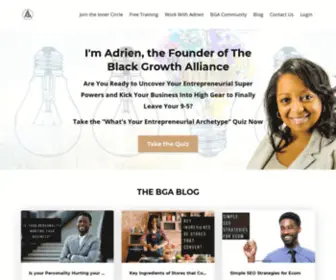 Blackgrowthalliance.org(Tools and training to grow black owned businesses) Screenshot