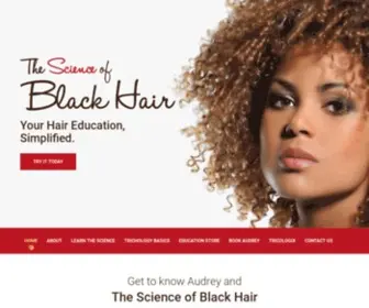 Blackhairscience.com(The Science of Black Hair) Screenshot