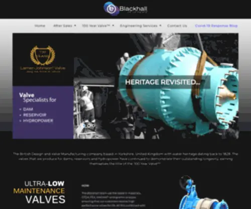 Blackhallwatervalves.com(Reservoir and Hydropower Valves) Screenshot