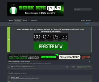 Blackhatnaija.com(BlackHatNaija Forum) Screenshot