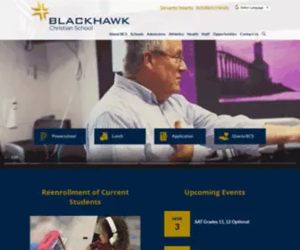 Blackhawkchristian.org(Blackhawk Christian School) Screenshot