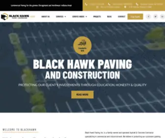 Blackhawkpaving.com(Black Hawk Paving specializes in asphalt paving company) Screenshot