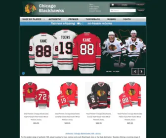 Blackhawksonlineshop.com(CHICAGO BLACKHAWKS JERSEYS) Screenshot