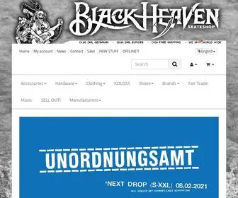 Blackheavenshop.com(Black Heaven) Screenshot