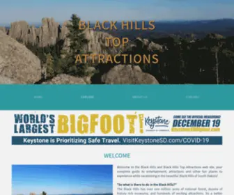 Blackhillstopattractions.com(Black Hills Top Attractions) Screenshot