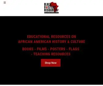 Blackhistoryresources.com(Black History Resources for Schools & Teachers) Screenshot