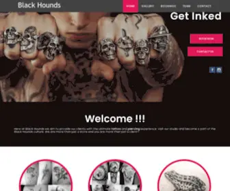 Blackhounds.co.za(Tattoo and Piercing Shop) Screenshot