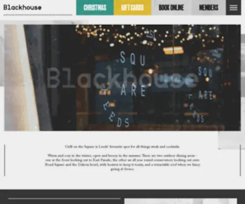 Blackhouse.uk.com(Blackhouse Bar & Grill) Screenshot