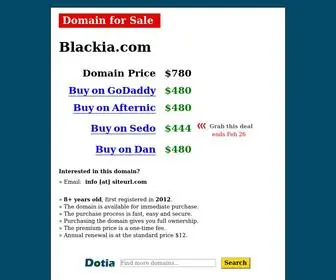 Blackia.com(Kan worden gekocht) Screenshot