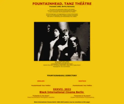 Blackinternationalcinema.de(Fountainhead® Tanz Théâtre/Black International Cinema Berlin/The Collegium) Screenshot