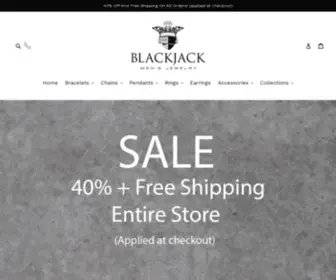 Blackjackjewelry.com(Men's Stainless Steel Jewelry) Screenshot