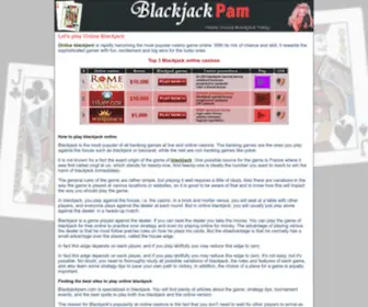 Blackjackpam.com Screenshot