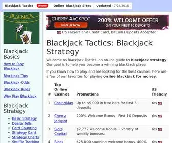 Blackjacktactics.com Screenshot