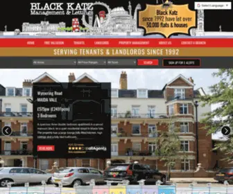 Blackkatz.com(Flats to rent in London) Screenshot