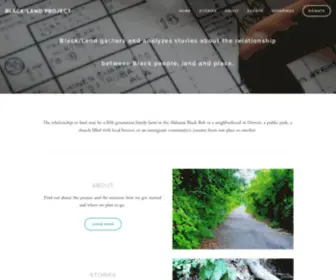 Blacklandproject.org(Black/Land Project) Screenshot