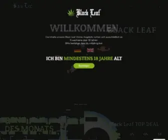 Blackleaf.de(Online Headshop) Screenshot