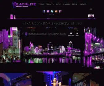 Blackliteproductions.com(Cincinnati Recording Studio) Screenshot