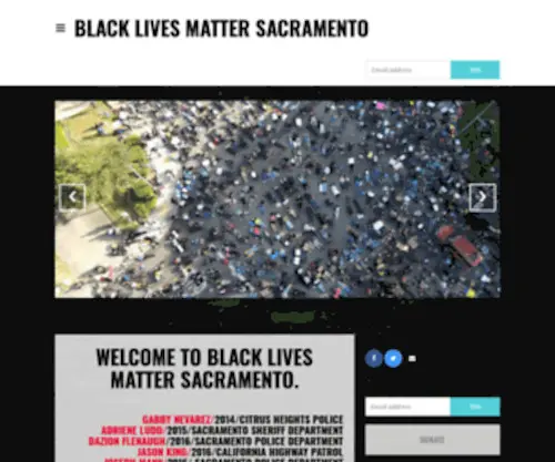 Blacklivesmattersacramento.com(Black Lives Matter Sacramento) Screenshot