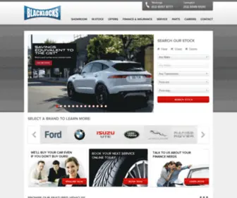 Blacklocks.com.au(Passenger and Commercial Vehicles) Screenshot