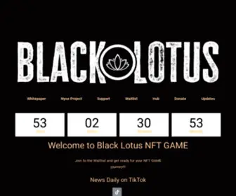 Blacklotusgame.com(NFT GAME) Screenshot