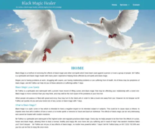 Blackmagic786.com(Black Magic Healer) Screenshot