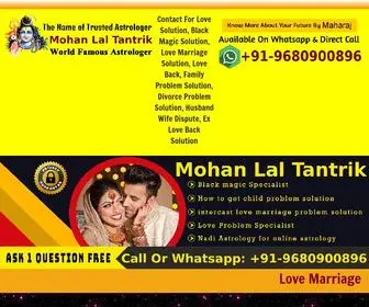 Blackmagicexperttantrik.com(Best Love Solution Specialist Astrologer Mohan Lal Tantrik) Screenshot