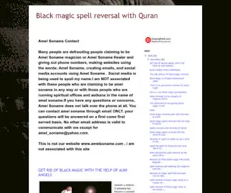 Blackmagicspellreversalwithquran.com(Black magic spell reversal with Quran) Screenshot