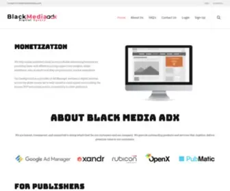 Blackmediaadx.com(Black Media ADX) Screenshot