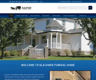 Blackmerfuneralhome.com(Grangeville Idaho) Screenshot