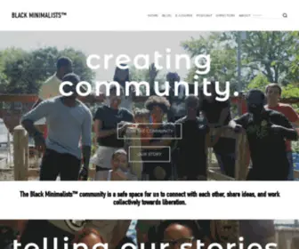 Blackminimalists.net(BLACK MINIMALISTS) Screenshot