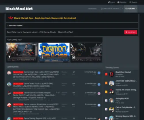 Blackmod.net(The community) Screenshot