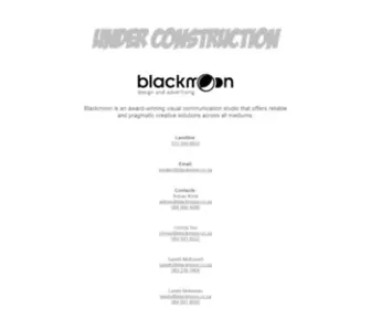 Blackmoon.co.za(Blackmoon Design and Advertising) Screenshot