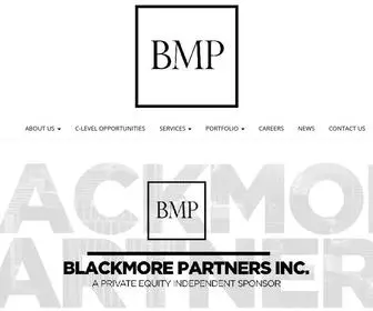 Blackmorepartnersinc.com(Blackmore Partners) Screenshot