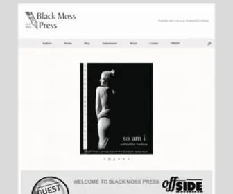 Blackmosspress.com(Publishers of Canadian literature & poetry) Screenshot