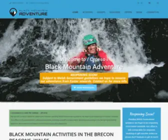 Blackmountain.co.uk(Outdoor Adventure Activities & Holidays in Brecon Beacons) Screenshot