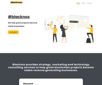 Blacknox.com(Blockchain Business & Marketing Advisors) Screenshot