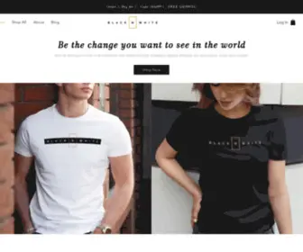 Blacknwhitewear.com(T-shirt that give 100% happiness) Screenshot