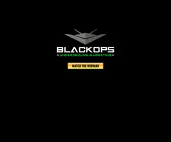 Blackopsunderground.com(Blackops Underground Marketing) Screenshot