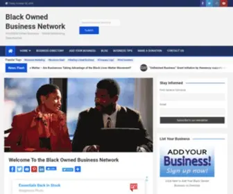 Blackownedbiz.com(The Black Owned Business Network) Screenshot