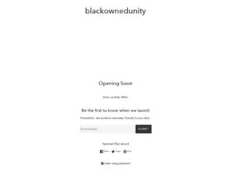 Blackownedunity.com(Black Owned Unty) Screenshot