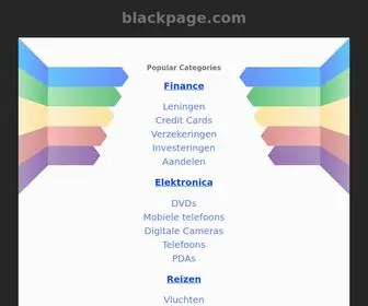 Blackpage.com(Blackpage) Screenshot