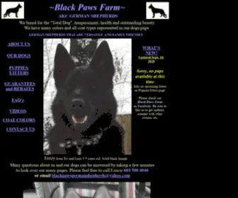 Blackpawsgermanshepherds.com(Blackpawsgermanshepherds) Screenshot