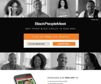 Blackpeoplemeet.com(Black singles know) Screenshot