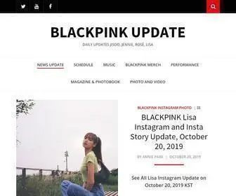 Blackpinkupdate.com(BLACKPINK UPDATE) Screenshot