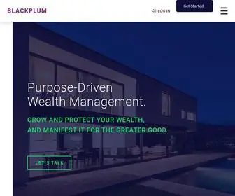 Blackplumpartners.com(Wealth Management for Your Future) Screenshot